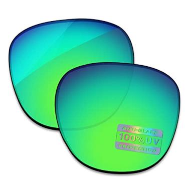 Imagem de Bowyer Lentes de reposição polarizadas para óculos de sol Ray-Ban Clubmaster RB3016 51 mm - Espelho verde jade
