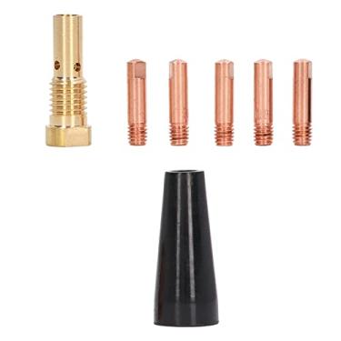 Imagem de Kit de Soldagem Mig Gasl de 7 Peças Com Difusor de Ponta de Cobre e Acessórios de Equipamentos de Bico para Desempenho Aprimorado