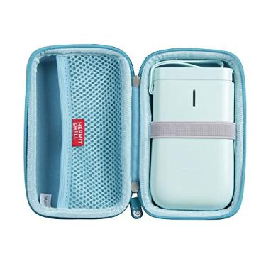 Imagem de Hermitshell Capa de viagem para impressora de etiquetas NIIMBOT Label Maker Machine D11 (azul claro)