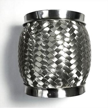 Imagem de Junta de acoplamento flexível de exaustão abaixo com forro de interloque - SS304 - Aço inoxidávelTicon 1.75" x 4" OAL 612-XXXXX-XXXX