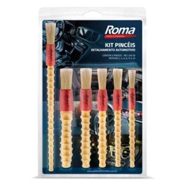 Imagem de Kit Pinceis Detalhamento Automotivo - Roma