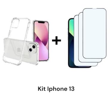 Imagem de 1UN Capa Capinha para Iphone 13 + 3UN Películas De Cerâmica 9D - LXL