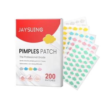 Imagem de Uilita Face Care Patch Cosmetics - Adesivo hidrocolóide para acne e espinhas para cobrir espinhas e manchas no rosto e na pele (PACOTE DE 200 PEÇAS)(Cloud Shape(200pcs))