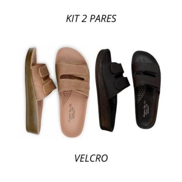 Imagem de Kit 2 Chinelos Feminino Ortopédico  Confortavel Para Dores Esporão - T