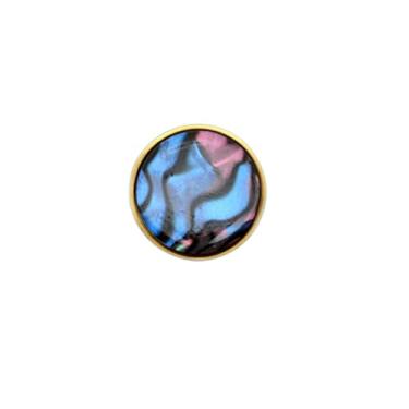 Imagem de Ganchos de latão Shell Pastoral Gold Cabinet Knobs Banheiro Cozinha Corredor Roupas Tapeçarias Ganchos Móveis Botões, Colorido Shell 22mm