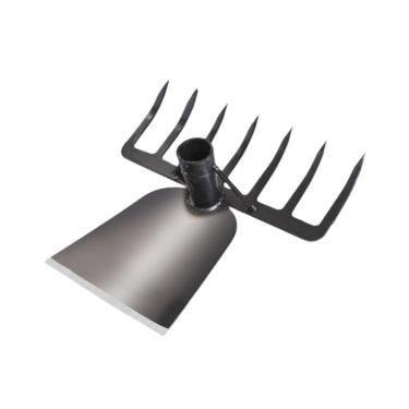 Imagem de ＡＷＨＡＯ Rake de ervas daninhas de enxada de jardinagem, ferramenta de remoção de ervas daninhas endurecida, ferramenta de rake de mão de jardim,