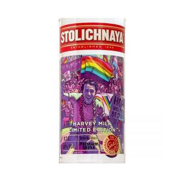 Imagem de Vodka Stolichnaya Harvey Milk Edição Limitada 1 litro
