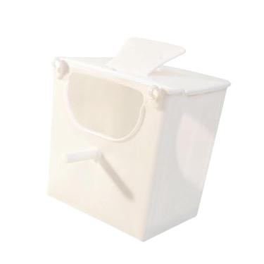 Imagem de Generic Caixa de criação de pássaros Birdhouse portátil Multryuse Parrot House Gaiola de pássaro para periquito canário Finch Pequeno animal de animais médios, Branco