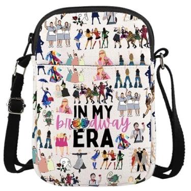 Imagem de Bolsa tiracolo Broadway Musical Gift Theatre In My Broadway Era Musical Theatre Gift West End Broadway Bolsa tiracolo com zíper, Broadway Era Cb