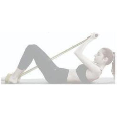 Imagem de Kit Ginástica Em Casa Step +Roda Abdominal+Extensor Elástico
