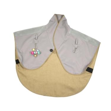 Imagem de Generic Paprot Anti Scratch ombro Protetor de animais Pet almofada com tornoziga de pássaro e brinquedos para pombos de pombos pequenos papagaios médios, Cinza