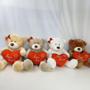 Imagem de Urso pelúcia 48cm corção,presente,decorações de festas, crianças e beb
