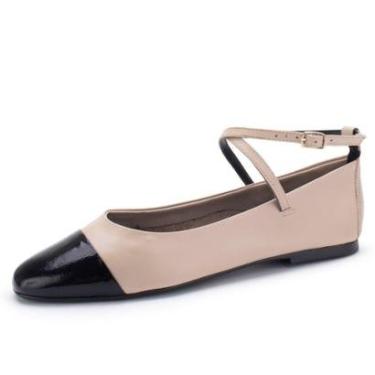 Imagem de Sapatilha Feminina Couro Clássica Conforto Hera Lia Line-Feminino