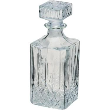 Imagem de Licoreira Garrafa Vidro Para Whisky Licor Retro Luxo C/tampa - Mimo St