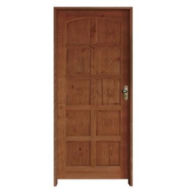 Imagem de Porta Torneada 10 Bicos Ecológico 82x2.10 Batente Ecológico 11cm Fecha