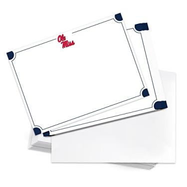 Imagem de Desert Cactus University of Mississippi pacote com 10 cartões de papelaria cartolina rebeldes Ole Miss U of M inclui envelopes memorando festa de agradecimento (cartão 4a)