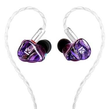 Imagem de Monitores intra-auriculares híbridos KBEAR Cepheus, fones de ouvido IEM 2DD+6BA, 16 fones de ouvido híbridos HiFi com fio, fone de ouvido para jogos com cabo banhado a prata de cobre de liga de 4