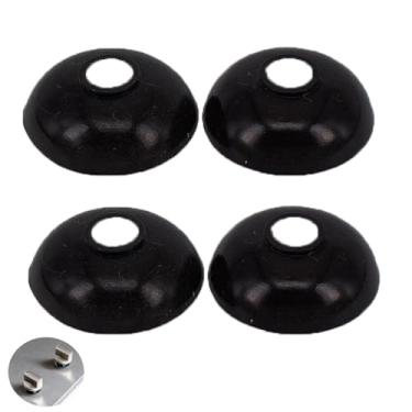 Imagem de UtySty Pacote com 8 maçanetas de queimador de bancada, capa de proteção contra poeira, botão de controle do queimador, tampa de borracha para fogão a gás, ferro fundido, placa quente elétrica, fogão