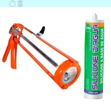 Imagem de Selante Acrílico Preenche Fissura Trinca Marrom C/ Aplicador Marrom - 