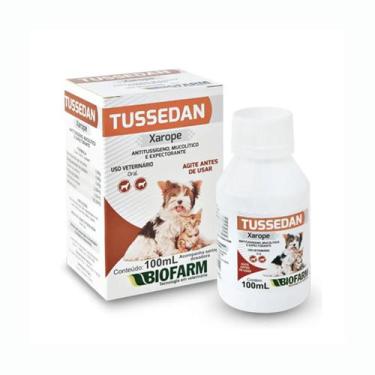 Imagem de Tussedan Xarope Tosse 100ml Pet Cães E Gatos Biofarm