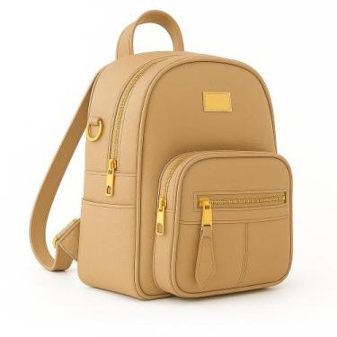 Imagem de Mochila Feminina Média em material sintético Texturizado com Alças Aju