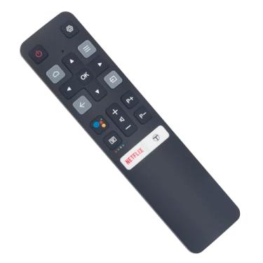 Imagem de Controle remoto de voz de substituição LRC802V RC802V FUR6 06-BTZNYY-LRC802V compatível com TCL Android TV 43S6800FS 32S6500 40S6500 43S6500 43P715(V83) 32F51 55C825 65C82 5 (Sub ADRC802V, DRC802V