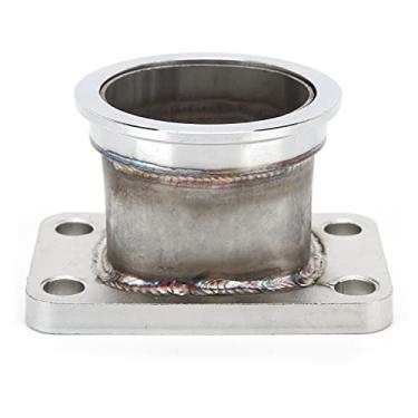Imagem de Adaptador de flange turbo, adaptador de conversão turbo, para adaptador de conversão de aço inoxidável T3 4 parafusos para banda V de 6,3 cm