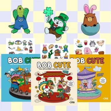 Imagem de Livro - Kit BOB CUTE - FÉRIAS + PARQUE DE DIVERSÃO + FESTAS