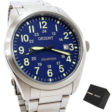 Imagem de Relógio Orient Masculino Solartech Analógico Prateado MBSS1492 D2SX