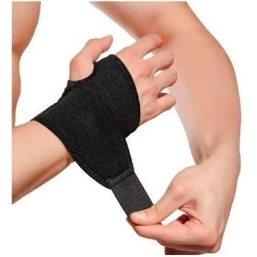 Imagem de MUNHEQUEIRA ESPORTIVA AJUSTÁVEL SUPORTE PARA PUNHO E PALMA PREVENÇÃO D