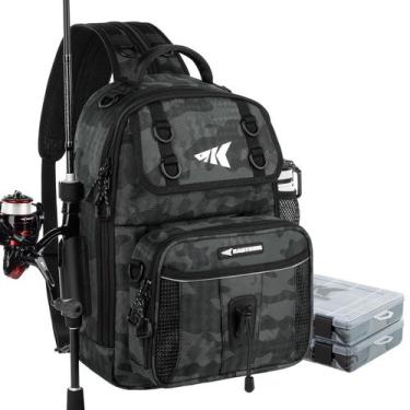 Imagem de Bolsa de equipamento de pesca KastKing BaitSpace com 2 caixas de equip