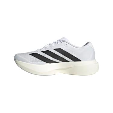 Imagem de adidas Tênis masculino Silvmt/Ironmt/Halsil Adizero Evo SL M met.Iron met./Halo Silver 11.5 EUA, Branco/Preto/Branco, 6.5 Wide
