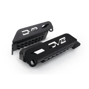 Imagem de DV8 Offroad Apoios Para Os Pés Jeep Wrangler Jk/Jl E Gladiator Jt 2007-2025, Vendidos Em Pares, Design Robusto Com Pedal Antiderrapante, Compatível Dobradiças Dianteiras Traseiras, Inclui Batente Ac