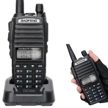 Imagem de Rádio Comunicador Baofeng UV82 Dual Band VHF UHF 8W Walkie Talkie PTT Duplo