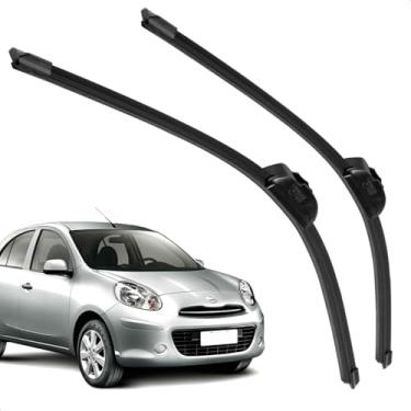 Imagem de Par Palheta Dianteira Limpadora De Para Brisa March 2011 a 2019 De Silicone