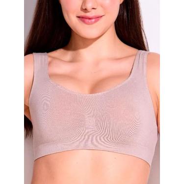 Imagem de Sutiã Top Trifil C04202 Feminino Sem Costura Modal T. P/1XG, M, 0se8, 
