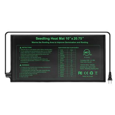 Imagem de HYDGOOHO Tapete térmico de mudas almofada de aquecimento de plantas hidropônicas, estufa de início de sementes e germinação, almofada de aquecimento durável à prova d'água para iniciador de sementes