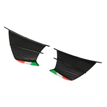 Imagem de KIMISS 2PC Wing Spoiler Wing Spoiler Winglets para 400 250 Z900 Z1000, R1 R3 R25, CBR650 - Aerodinâmica Winglets (Padrão de fibra de carbono fosco)