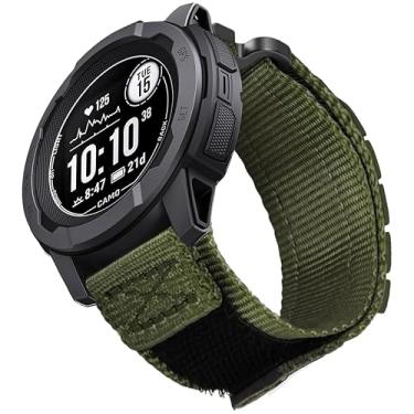 Imagem de Pulseira de nylon tática robusta para Garmin Instinct/Instinct 2, pulseira esportiva militar para Instinct3 de 45 mm compatível com Garmin Instinct2 Tactical/Tide/Esports/Solar de 22 mm