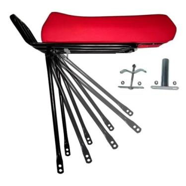 Imagem de Banco Mobilete C/Bagageiro Rabetão Articulado (VERMELHO)