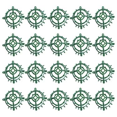 Imagem de Yardwe 20 peças suporte de arranjo de flores de gaiola de ovo floral ferramentas de design floral para artesanato faça você mesmo suprimentos de grama feita à mão meia bola