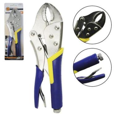 Imagem de Alicate Pressao Mordente Curvo 10'' Cabo Emborrachado Cartel - Mohnish