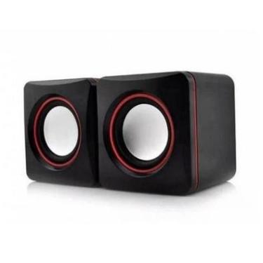 Imagem de Caixa De Som Exbom Para Computador Pc Notebook 3w RMS Cabo P2 USB