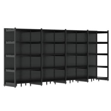 Imagem de Rack Gôndola Parede 1 Inicial 3 Continuações 2,00m 5 Níveis 4560kg Fit Amapá