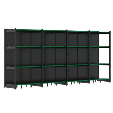 Imagem de Rack Gôndola Parede 1 Inicial 3 Continuações 2,02m 4 Níveis 4560kg Fit Amapá