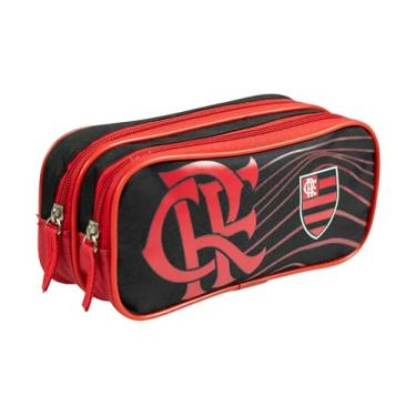 Imagem de Estojo retangular Juvenil Duplo, Flamengo, Kit, 764654