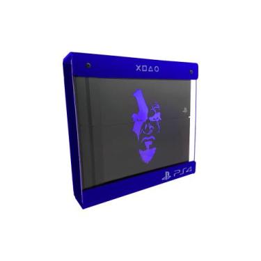 Imagem de Suporte Parede Iluminado Shield Ps4 PRO - Azul - Azul - God Of War (fa