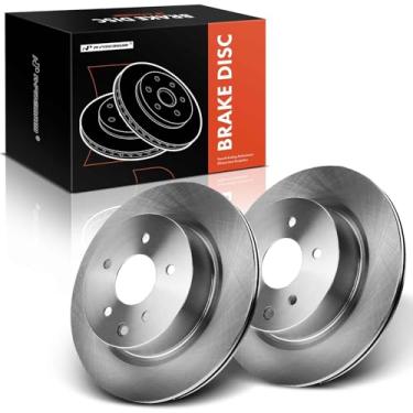Imagem de A-Premium Rotores de freio a disco ventilados dianteiros de 308 mm compatíveis com modelos selecionados Nissan e Infiniti - Maxima 09-14/16-22, 350Z, 370Z, EX35, EX37, G25, G35, G37, M35, M45, Q40, QX50, conjunto de 2 peças