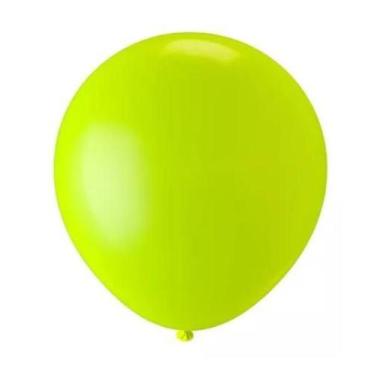 Imagem de BALÃO LISO REDONDO - PIC PIC Nº09 - AMARELO NEON - Pacote com 25 unida