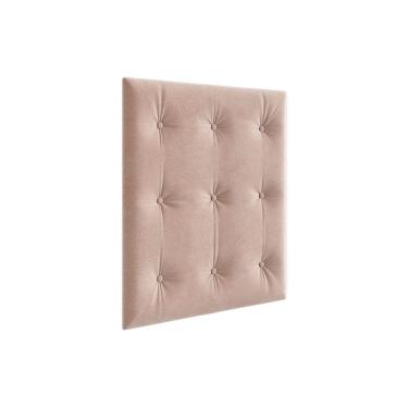Imagem de Multiuso de Quarto Bebê Kit Capitonê Corano p/ Berço Elô Suede Areia - Peroba